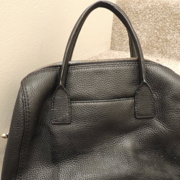 Kate Spade Black Pebbled Leather Satchel Crossbody Bag Gold Hardware - Picture 6 of 10